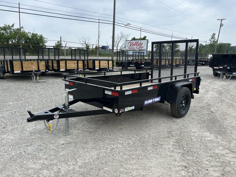 New 2026 Sure-Trac 5x10 3K Steel High Side Utility Trailer