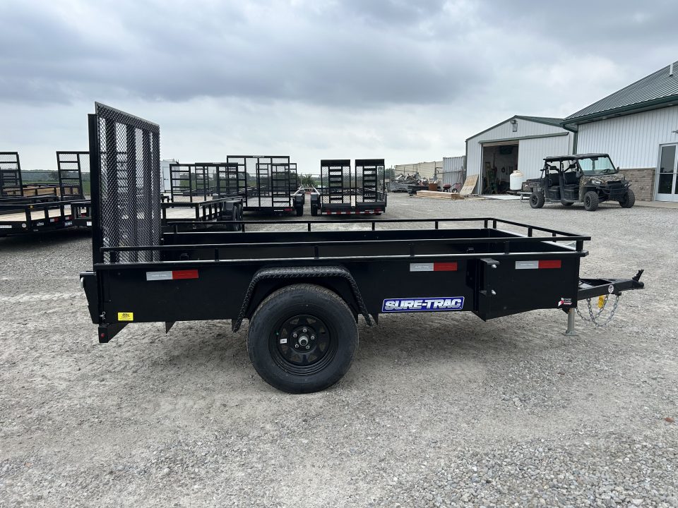 New 2026 Sure-Trac 5x10 3K Steel High Side Utility Trailer