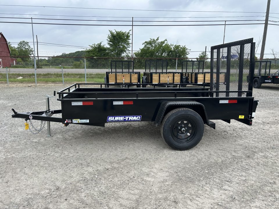 New 2026 Sure-Trac 5x10 3K Steel High Side Utility Trailer