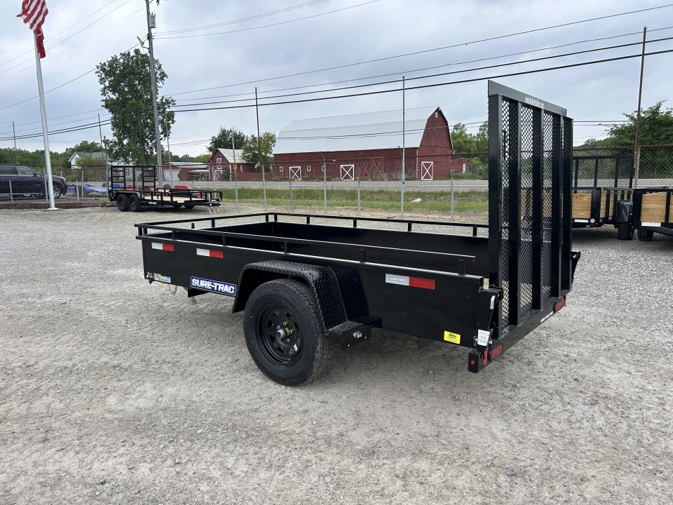 New 2026 Sure-Trac 5x10 3K Steel High Side Utility Trailer