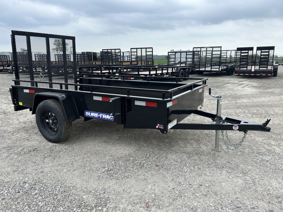 New 2026 Sure-Trac 5x10 3K Steel High Side Utility Trailer