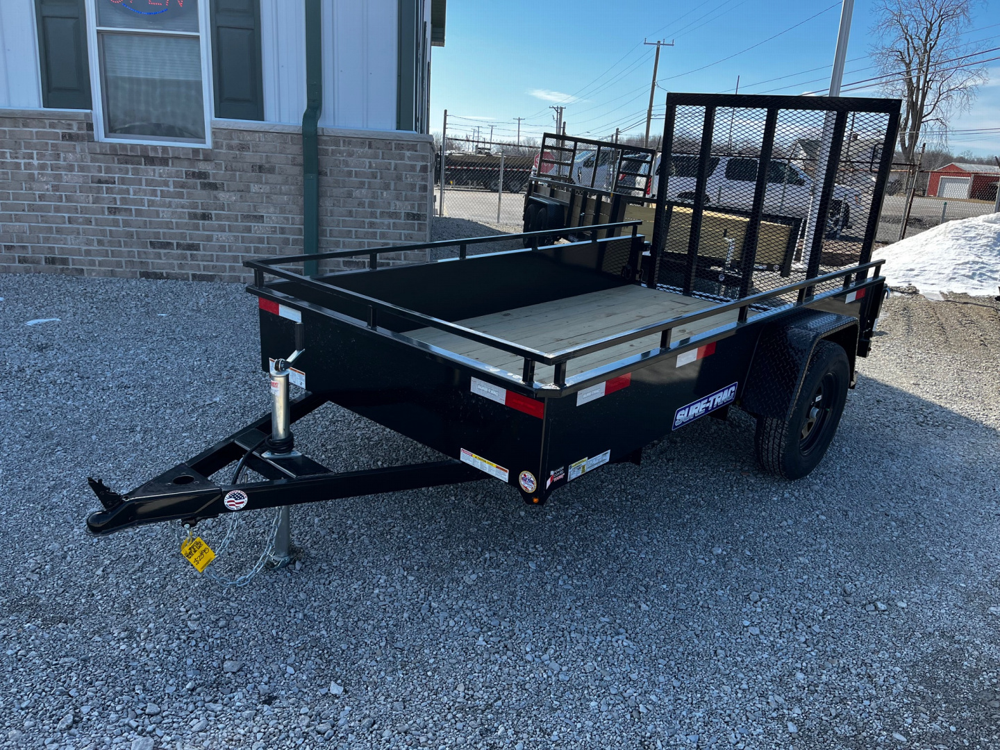 New 2026 Sure-Trac 5x10 3K Steel High Side Utility Trailer