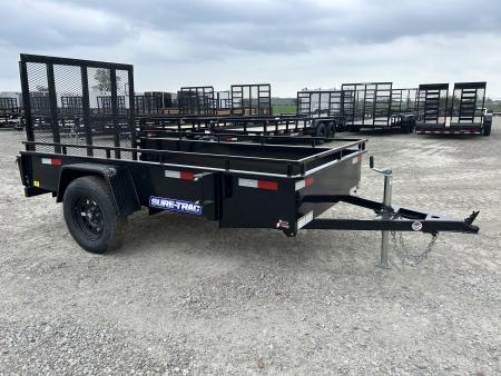 New 2026 Sure-Trac 5x10 3K Steel High Side Utility Trailer