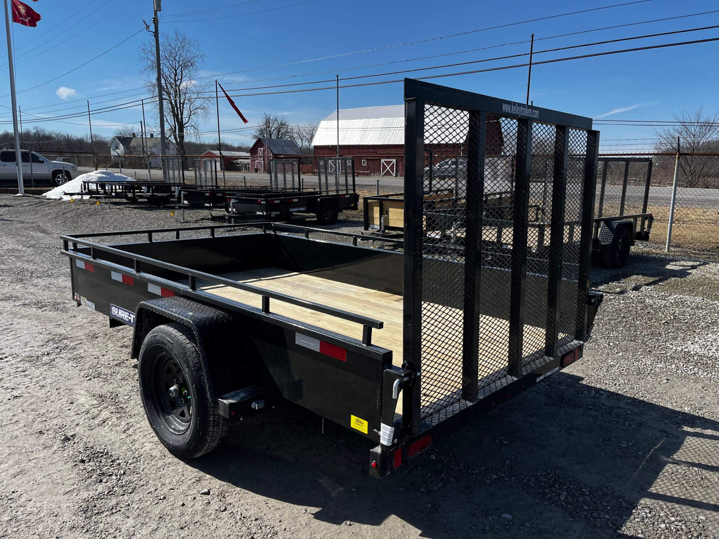 New 2026 Sure-Trac 6x10 3K Steel High Side Utility Trailer