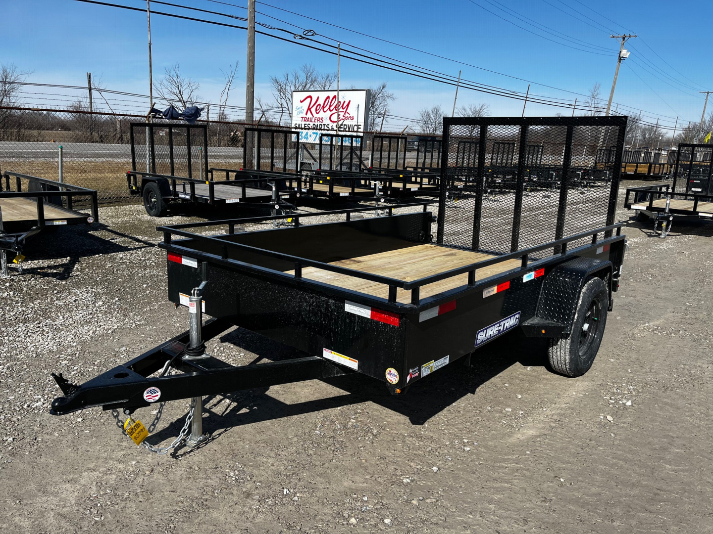 New 2026 Sure-Trac 6x10 3K Steel High Side Utility Trailer