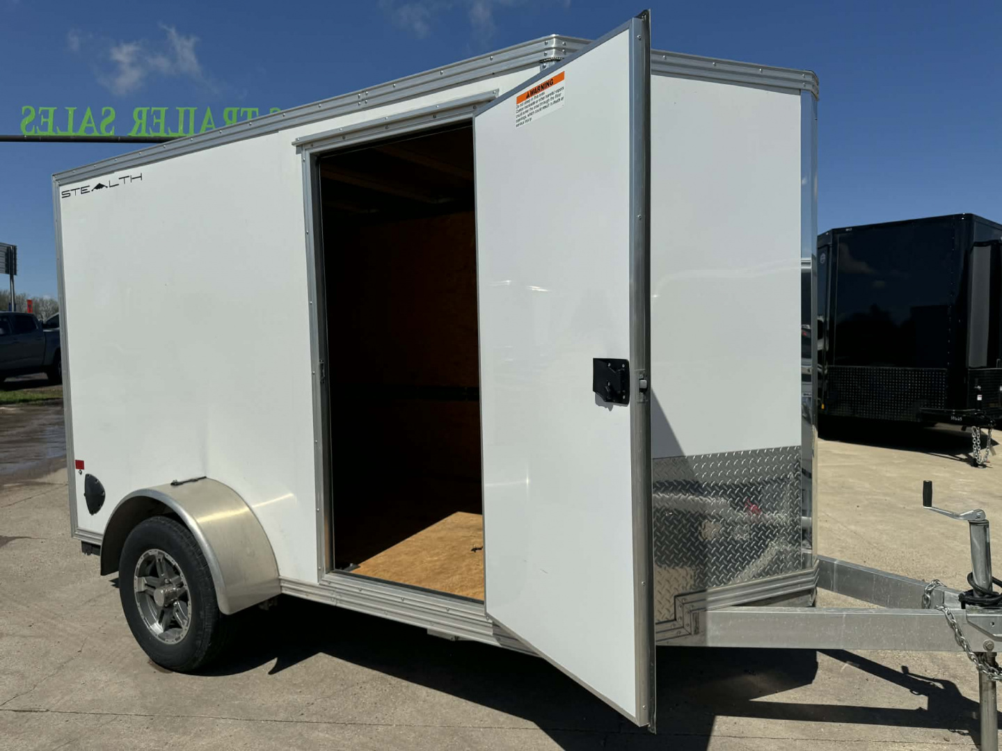 Used USED 2023 STEALTH 6X10 Cargo / Enclosed Trailer ALUMINUM TRAILER WITH ALUMINUM WHEEL UPGRADE!