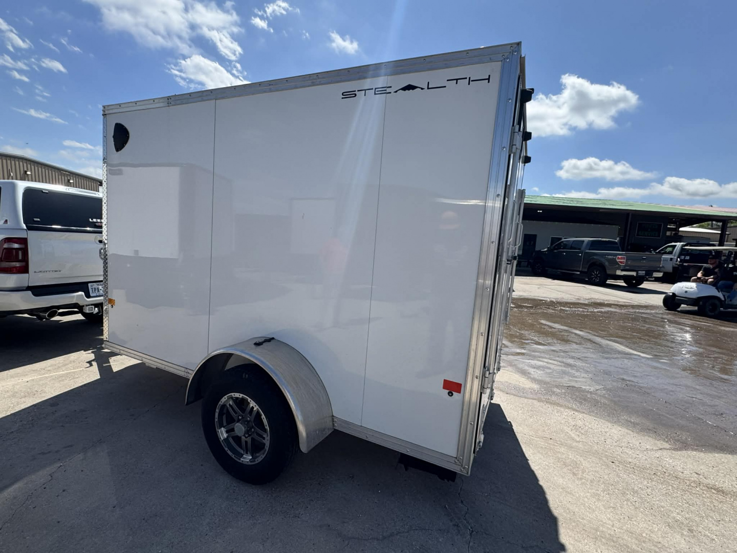 Used USED 2023 STEALTH 6X10 Cargo / Enclosed Trailer ALUMINUM TRAILER WITH ALUMINUM WHEEL UPGRADE!
