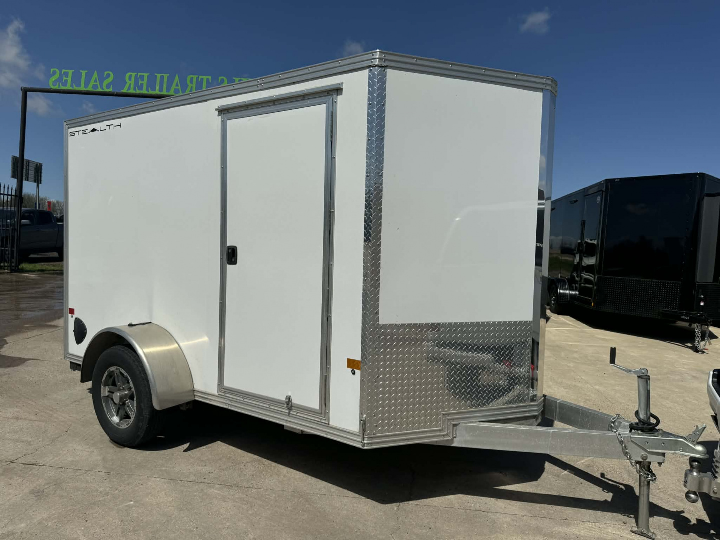Used USED 2023 STEALTH 6X10 Cargo / Enclosed Trailer ALUMINUM TRAILER WITH ALUMINUM WHEEL UPGRADE!