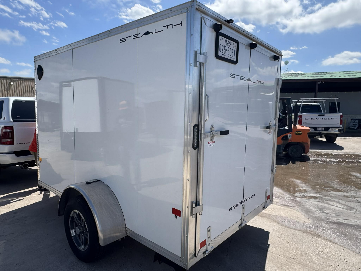 Used USED 2023 STEALTH 6X10 Cargo / Enclosed Trailer ALUMINUM TRAILER WITH ALUMINUM WHEEL UPGRADE!