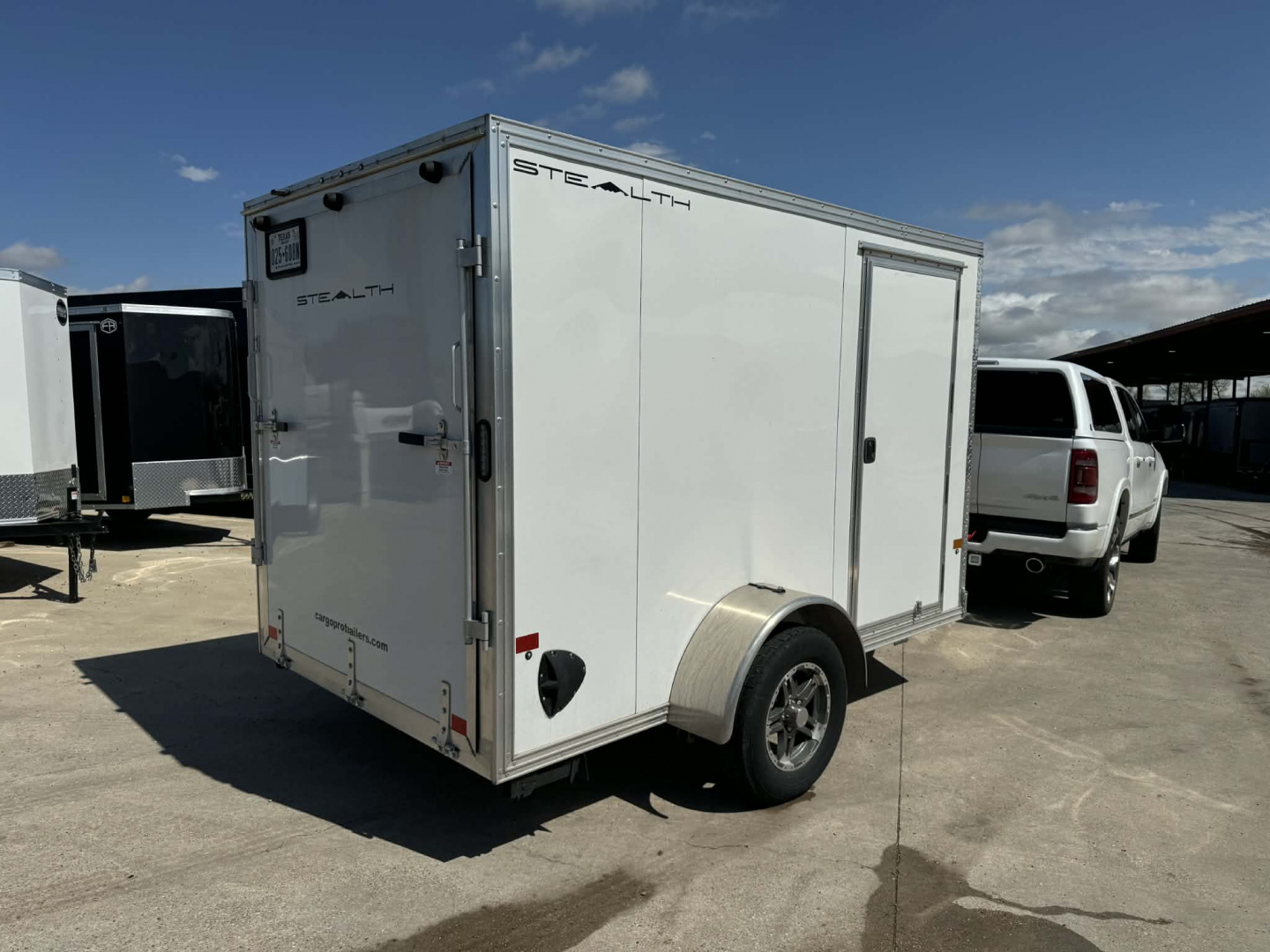 Used USED 2023 STEALTH 6X10 Cargo / Enclosed Trailer ALUMINUM TRAILER WITH ALUMINUM WHEEL UPGRADE!