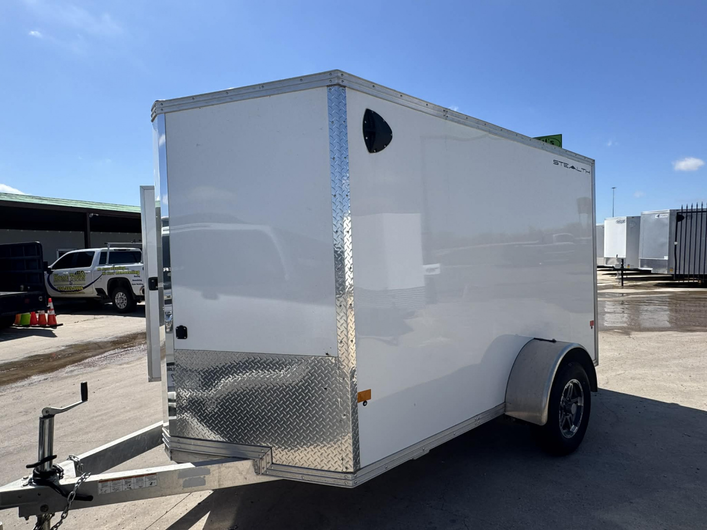 Used USED 2023 STEALTH 6X10 Cargo / Enclosed Trailer ALUMINUM TRAILER WITH ALUMINUM WHEEL UPGRADE!
