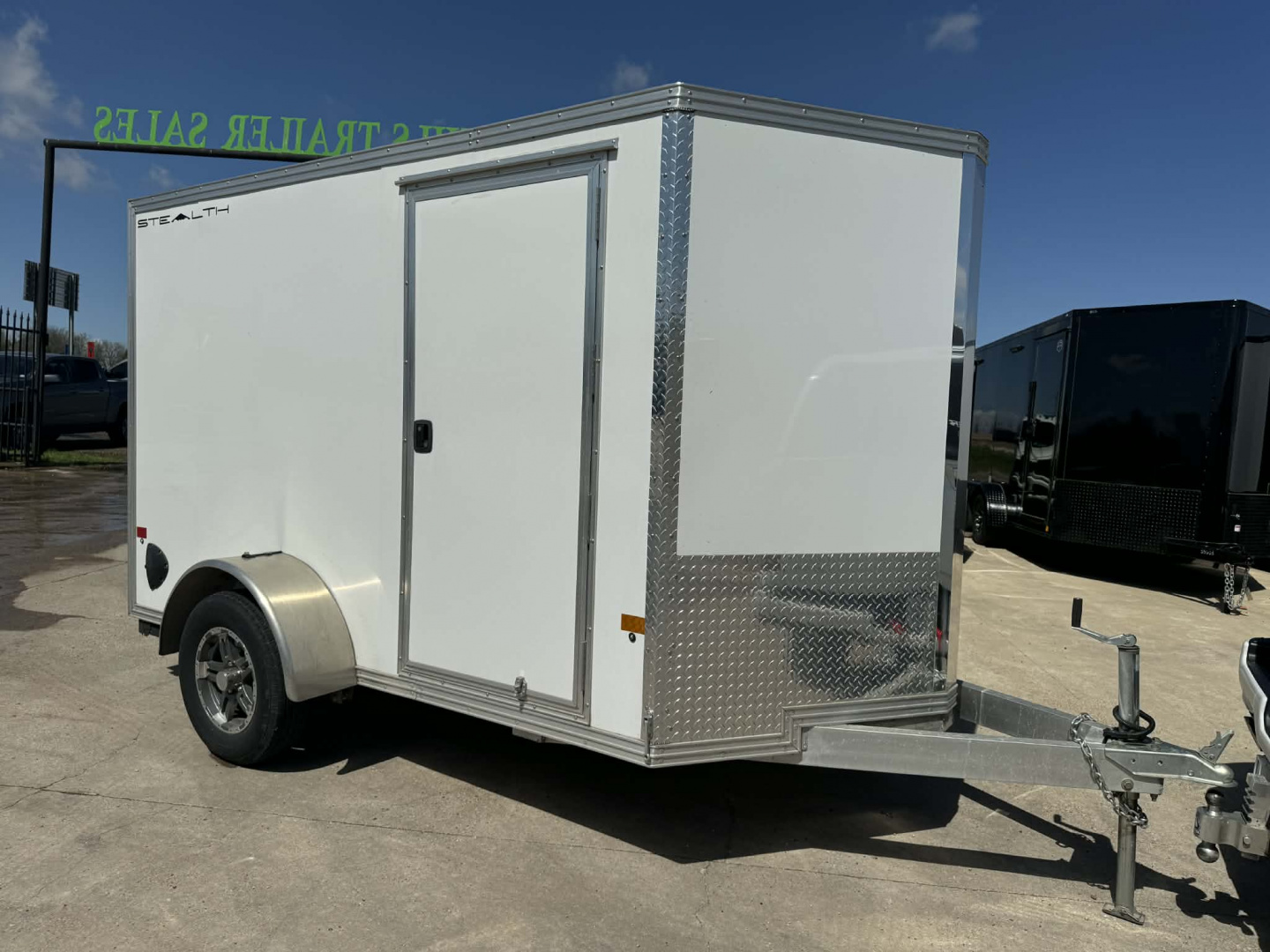 Used USED 2023 STEALTH 6X10 Cargo / Enclosed Trailer ALUMINUM TRAILER WITH ALUMINUM WHEEL UPGRADE!