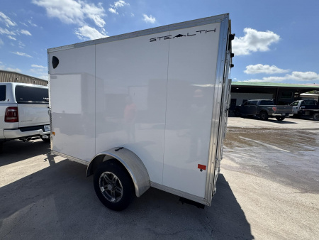 Used USED 2023 STEALTH 6X10 Cargo / Enclosed Trailer ALUMINUM TRAILER WITH ALUMINUM WHEEL UPGRADE!