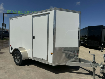 Used USED 2023 STEALTH 6X10 Cargo / Enclosed Trailer ALUMINUM TRAILER WITH ALUMINUM WHEEL UPGRADE!