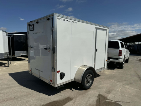 Used USED 2023 STEALTH 6X10 Cargo / Enclosed Trailer ALUMINUM TRAILER WITH ALUMINUM WHEEL UPGRADE!