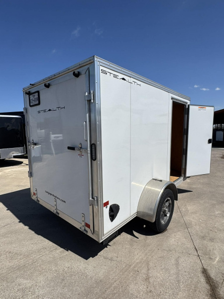 Used USED 2023 STEALTH 6X10 Cargo / Enclosed Trailer ALUMINUM TRAILER WITH ALUMINUM WHEEL UPGRADE!