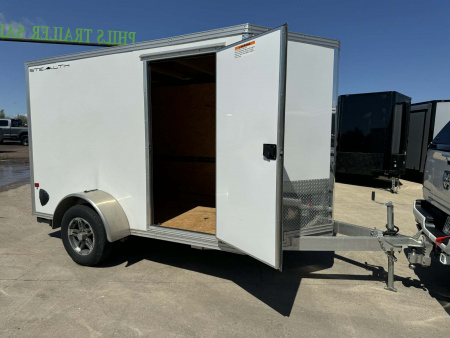 Used USED 2023 STEALTH 6X10 Cargo / Enclosed Trailer ALUMINUM TRAILER WITH ALUMINUM WHEEL UPGRADE!