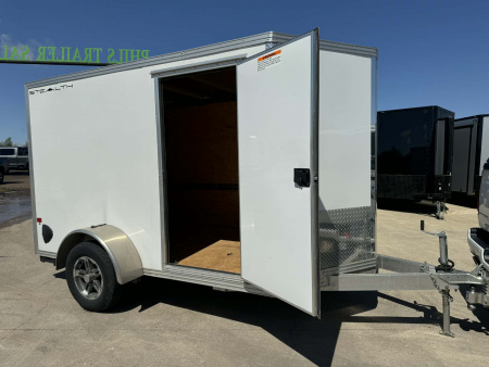 Used USED 2023 STEALTH 6X10 Cargo / Enclosed Trailer ALUMINUM TRAILER WITH ALUMINUM WHEEL UPGRADE!