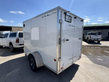 Used USED 2023 STEALTH 6X10 Cargo / Enclosed Trailer ALUMINUM TRAILER WITH ALUMINUM WHEEL UPGRADE!