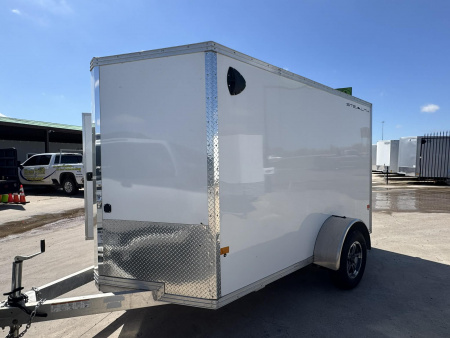 Used USED 2023 STEALTH 6X10 Cargo / Enclosed Trailer ALUMINUM TRAILER WITH ALUMINUM WHEEL UPGRADE!