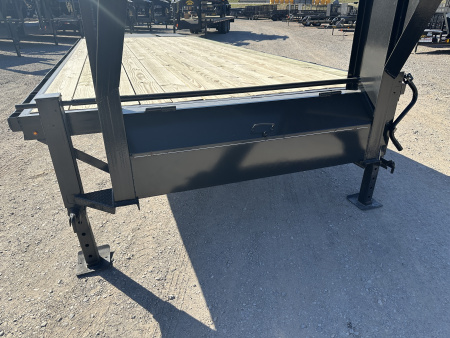 New 2025 Road Boss 25' Tandem Axle Gooseneck Combo Dove with 8ks Equipment Trailer