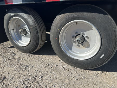 New 2025 Road Boss 25' Tandem Axle Gooseneck Combo Dove with 8ks Equipment Trailer