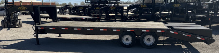 New 2025 Road Boss 25' Tandem Axle Gooseneck Combo Dove with 8ks Equipment Trailer