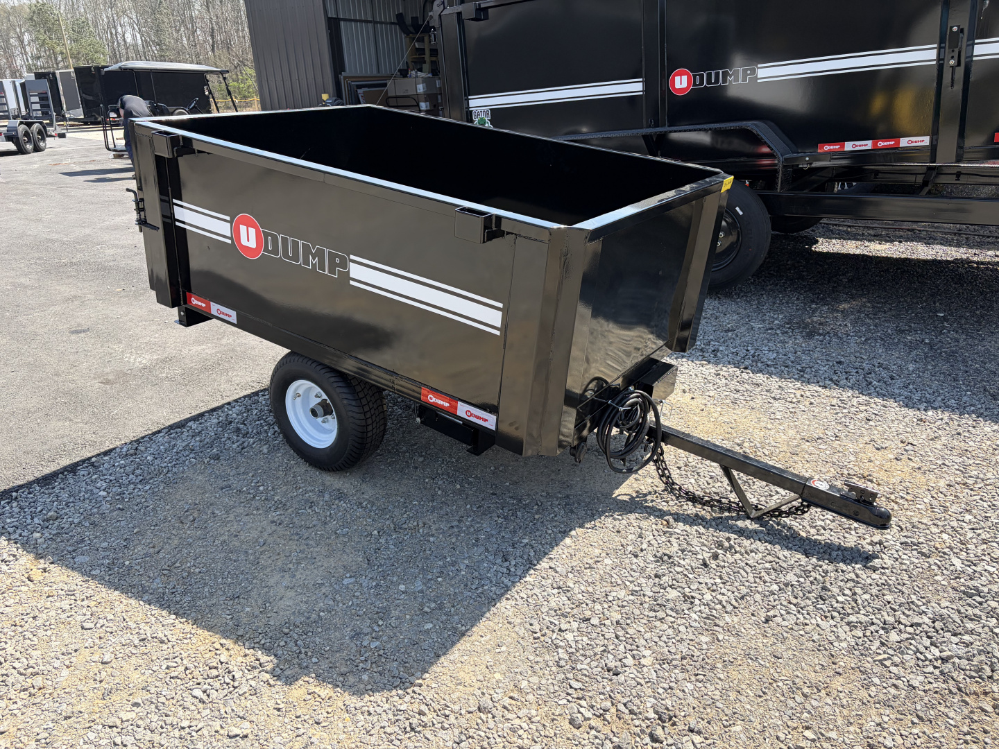 New 2026 U-Dump 4X6 With 19" Sides, ATV / UTV Dump Trailer, 2K GVWR, Single Axle, Hydraulic Dump