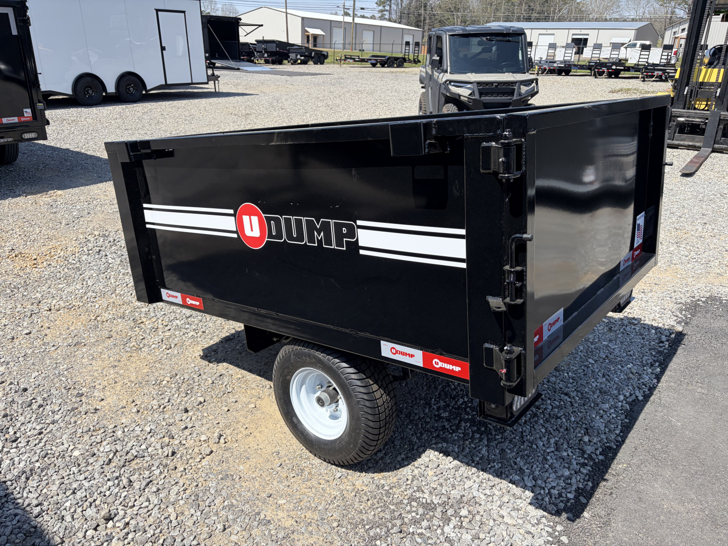 New 2026 U-Dump 4X6 With 19" Sides, ATV / UTV Dump Trailer, 2K GVWR, Single Axle, Hydraulic Dump