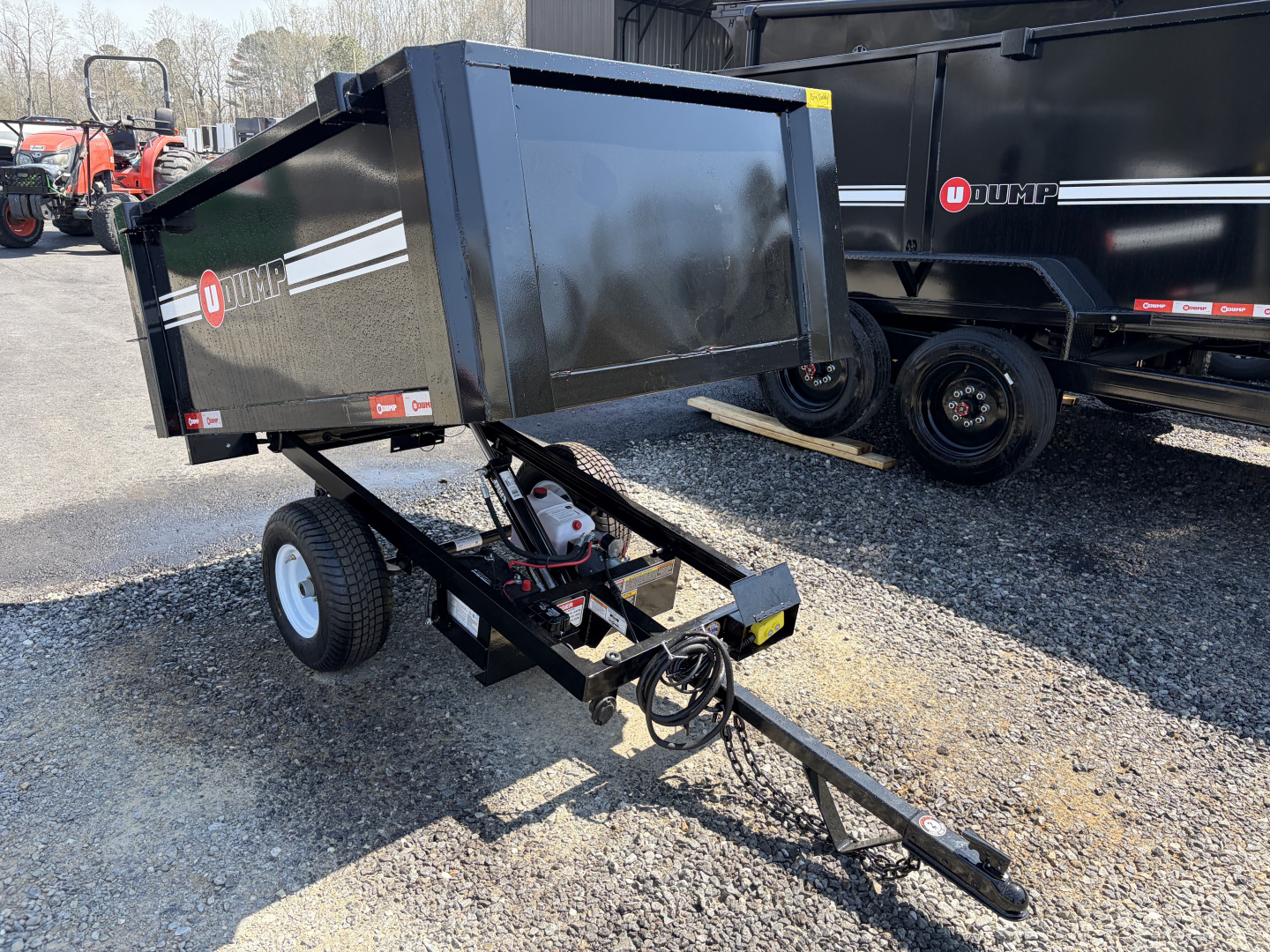 New 2026 U-Dump 4X6 With 19" Sides, ATV / UTV Dump Trailer, 2K GVWR, Single Axle, Hydraulic Dump