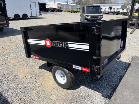 New 2026 U-Dump 4X6 With 19" Sides, ATV / UTV Dump Trailer, 2K GVWR, Single Axle, Hydraulic Dump