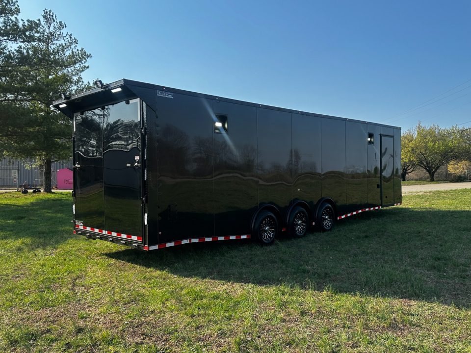 New 2026 Rock Solid Cargo 8.5x32 7'6" Interior- Race Trailer-Finished Interior-Triple 7000 Triple Torsion Axle - Pit Lights