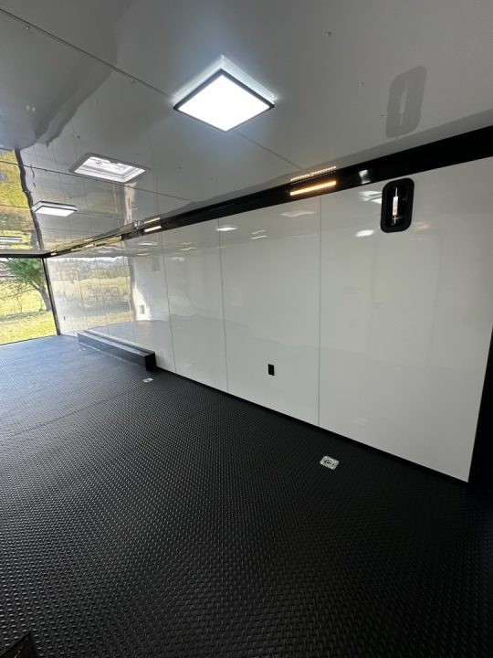 New 2026 Rock Solid Cargo 8.5x32 7'6" Interior- Race Trailer-Finished Interior-Triple 7000 Triple Torsion Axle - Pit Lights