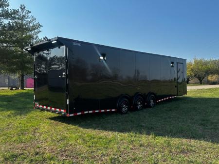 New 2026 Rock Solid Cargo 8.5x32 7'6" Interior- Race Trailer-Finished Interior-Triple 7000 Triple Torsion Axle - Pit Lights
