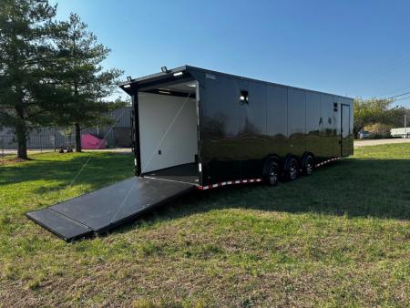 New 2026 Rock Solid Cargo 8.5x32 7'6  Interior- Race Trailer-Finished Interior-Triple 7000 Triple Torsion Axle - Pit Lights