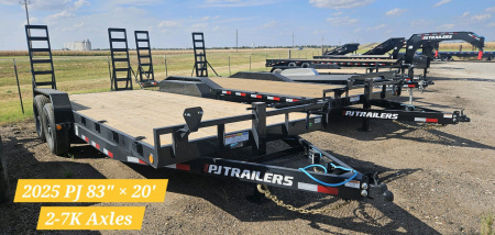 New 2026 PJ Trailers 20' x 6 in. Channel Equipment (CC) Equipment Trailer