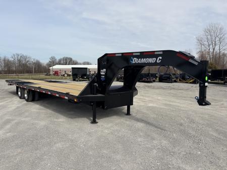 New 2026 Diamond C Trailers FMAX212L32X102HDT (32' X 102") 25.9K (Pacesetter Ed.) Hydraulic Dovetail Flatbed Trailer