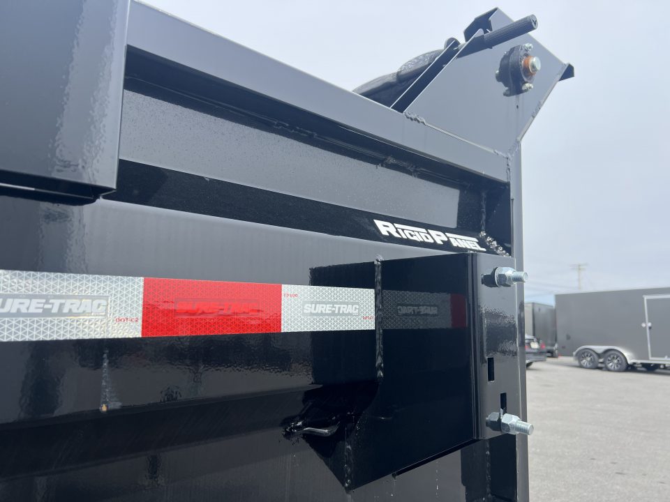 New 2026 Sure-Trac HD Low Profile 7X14 14K Scissor Lift Dump Trailer