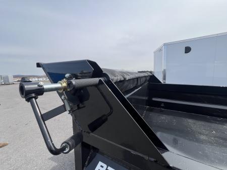 New 2026 Sure-Trac HD Low Profile 7X14 14K Scissor Lift Dump Trailer