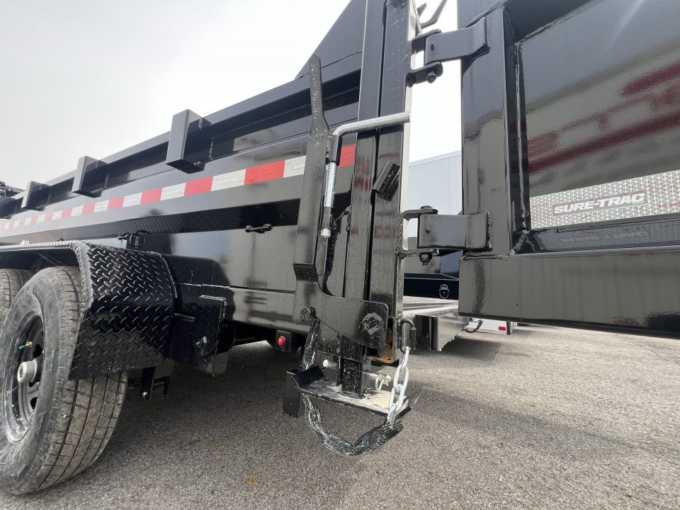 New 2026 Sure-Trac HD Low Profile 7X14 14K Scissor Lift Dump Trailer