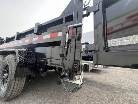 New 2026 Sure-Trac HD Low Profile 7X14 14K Scissor Lift Dump Trailer