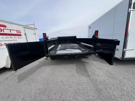 New 2026 Sure-Trac HD Low Profile 7X14 14K Scissor Lift Dump Trailer