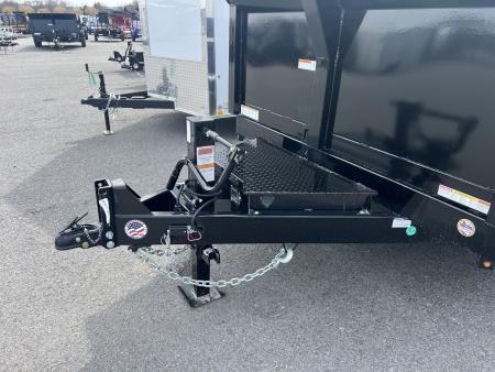 New 2026 Sure-Trac HD Low Profile 7X14 14K Scissor Lift Dump Trailer