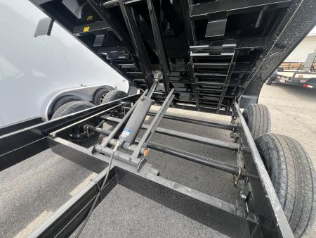 New 2026 Sure-Trac HD Low Profile 7X14 14K Scissor Lift Dump Trailer