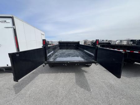 New 2026 Sure-Trac HD Low Profile 7X12 12K Scissor Lift Dump Trailer