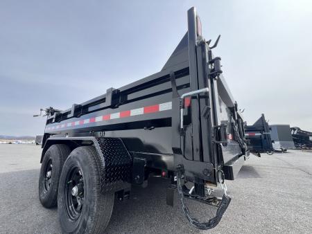 New 2026 Sure-Trac HD Low Profile 7X12 12K Scissor Lift Dump Trailer