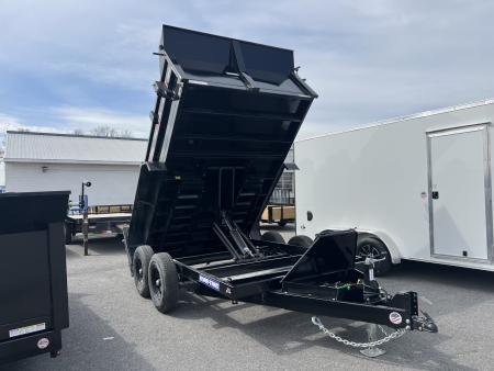 New 2026 Sure-Trac HD Low Profile 7X12 12K Scissor Lift Dump Trailer