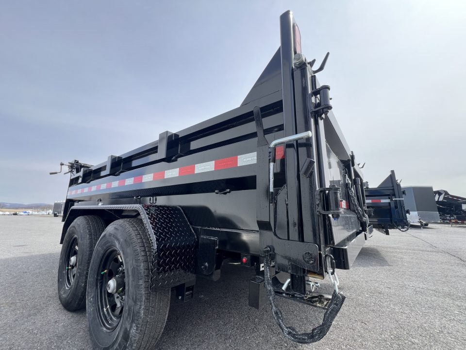 New 2026 Sure-Trac HD Low Profile 7X12 12K Scissor Lift Dump Trailer