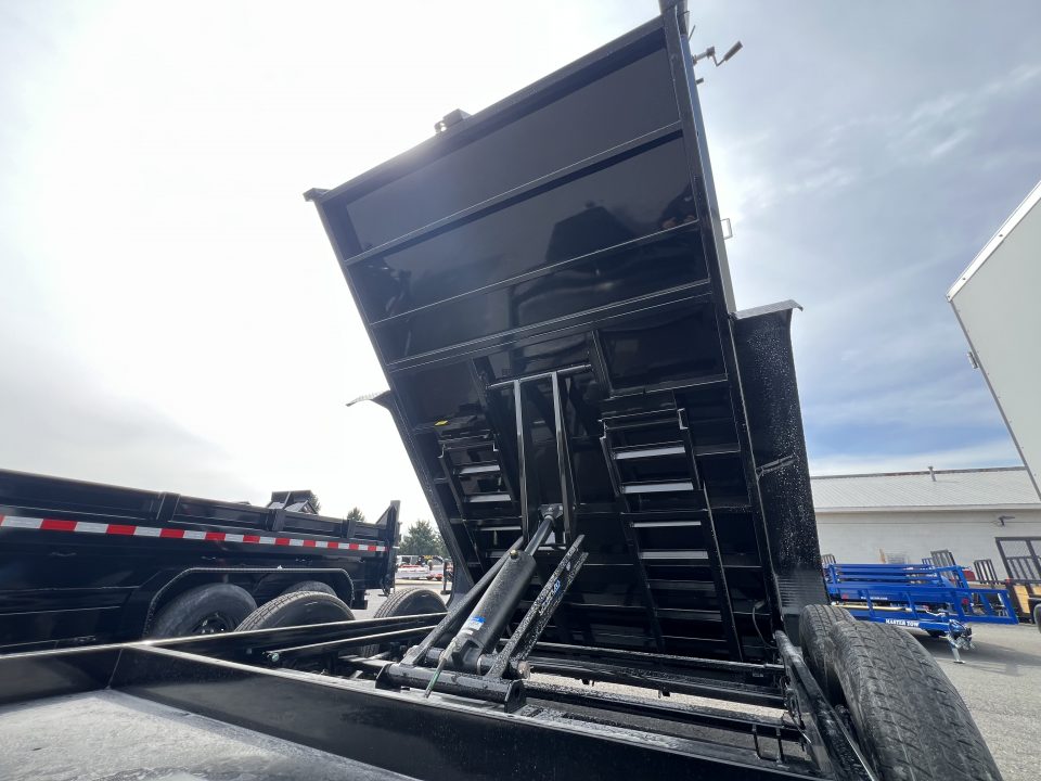 New 2026 Sure-Trac HD Low Profile 7X12 12K Scissor Lift Dump Trailer