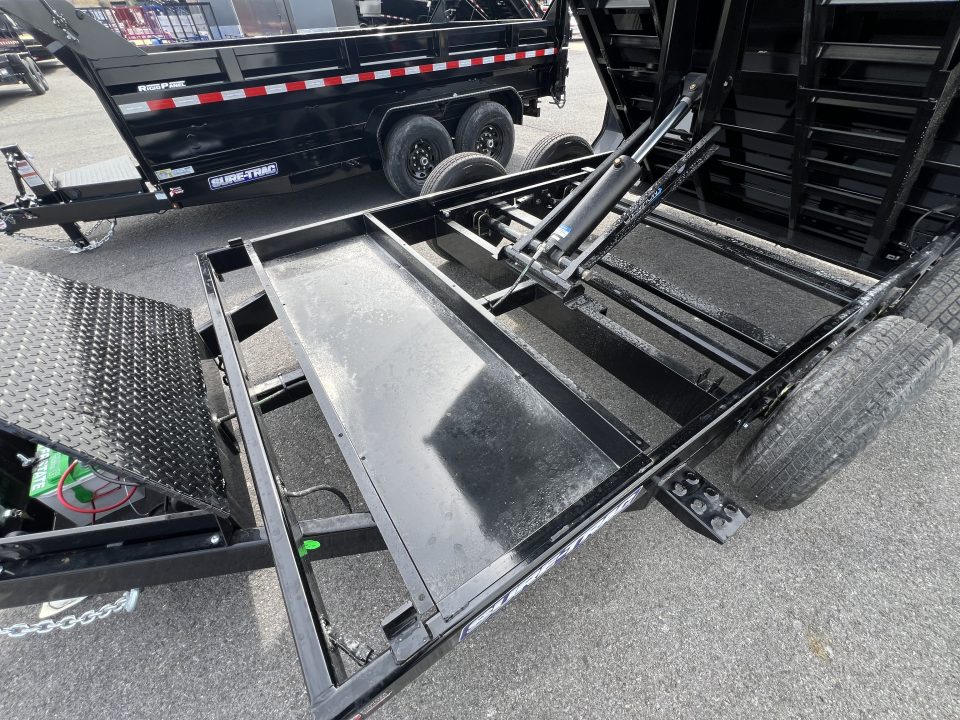 New 2026 Sure-Trac HD Low Profile 7X12 12K Scissor Lift Dump Trailer